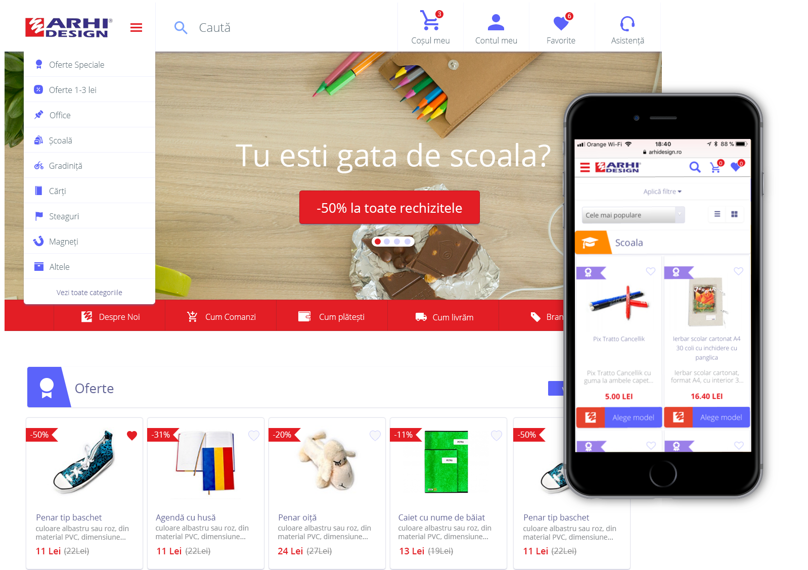 Arhi Design eCommerce platform