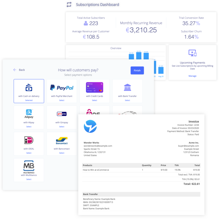plug&paid dashboard